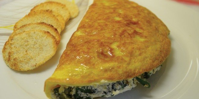 Omelete de Espinacas, una receta saludable de Fit For You